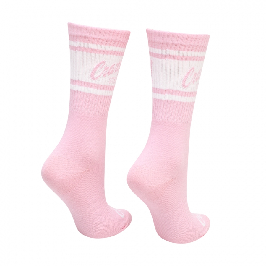 Vysoké športovní ponožky ružové pink